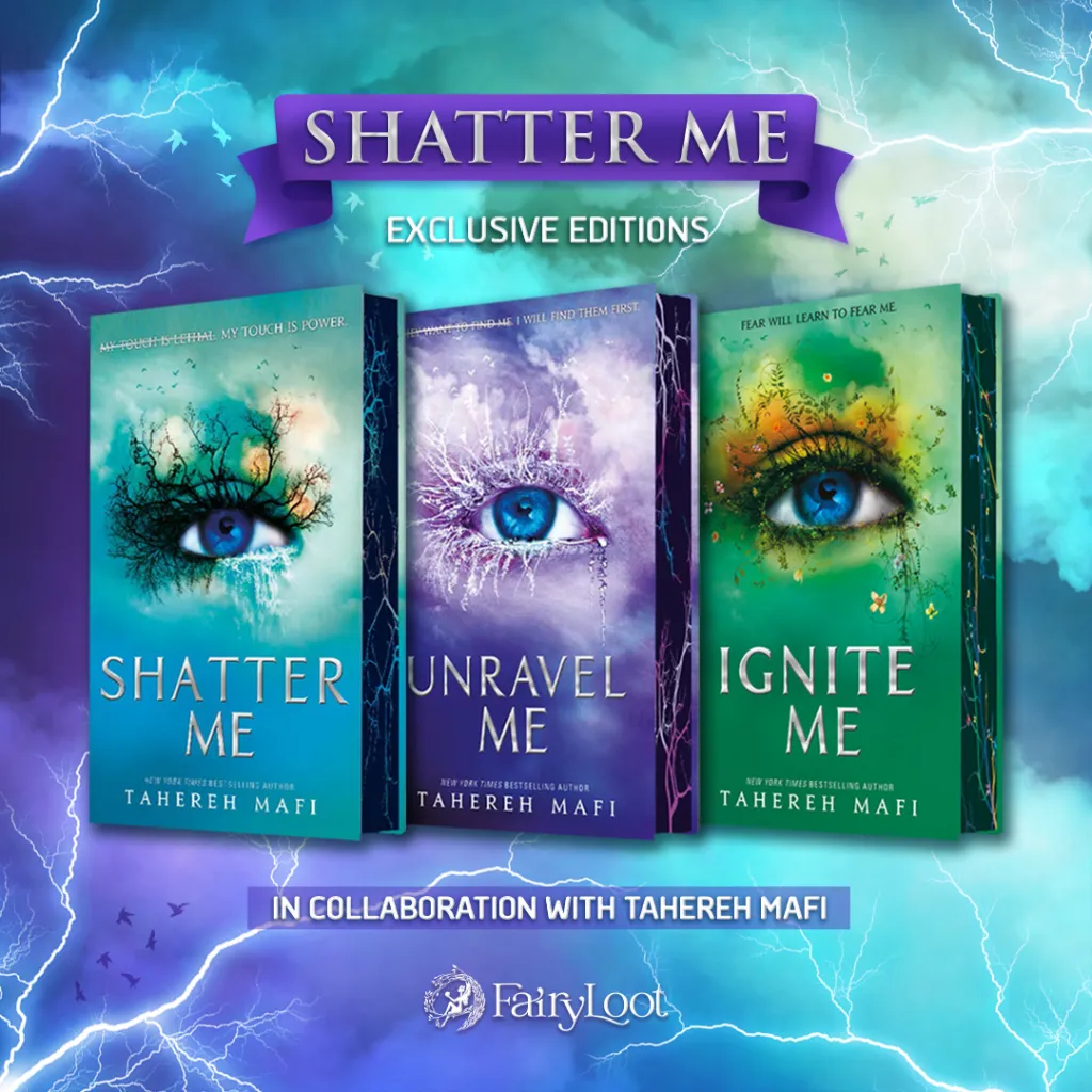 SHATTER ME SERIES Fairyloot Exclusive Hardcover Special Editions